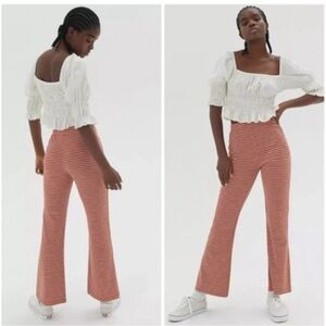 Urban Outfitters Naomi Knit Flare Pants Stripe